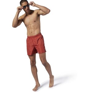 Reebok Beachwear Basic Boxer Kurze Hose Herren - Rot - DE 674-YNC